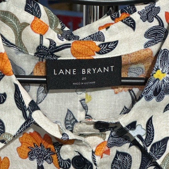 Lane Bryant Seeveless Button Down Peplum - Picture 4 of 4